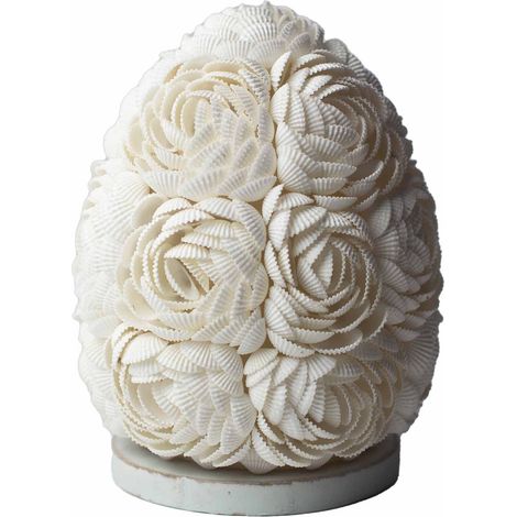 Lampe Coquillage Boho - Rose Ovale - 15 cm- Vendu par 1 (1/4)