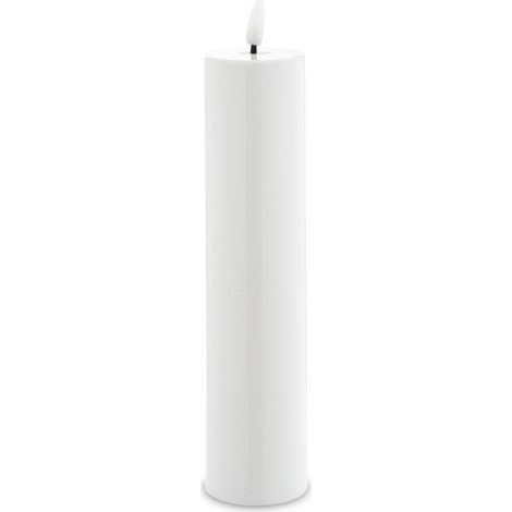 Candela a LED con timer, bianca, 24x5x5 cm (1/5)