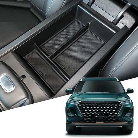 1 color: Black Material: ABS Armrest storage box for car interior accessories Suitable for... (1/4)