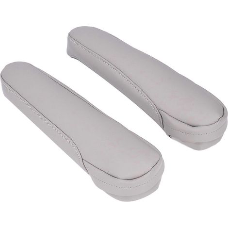 Lot de 2 housses d'accoudoirs de siège en cuir, accessoires intérieurs de voiture de remplacement pour Odyssey 2004-2014, gris (1/5)