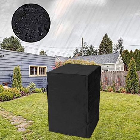 Housse de barbecue étanche avec cordon de serrage, 120 x 64 x 64 cm (Noir) (1/5)