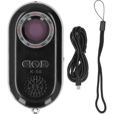Détecteur de caméra sans fil K98, localisateur audio haute sensibilité avec alarme pour hôtels (1/5)