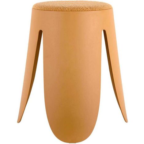 Tabouret en polypropylène Savor Ocre (1/4)