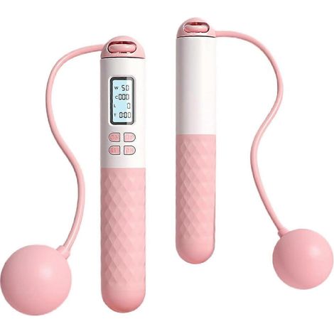 Corde à sauter sans fil pour adultes, corde à sauter sans corde avec compteur, corde à sauter lestée intelligente (1/5)