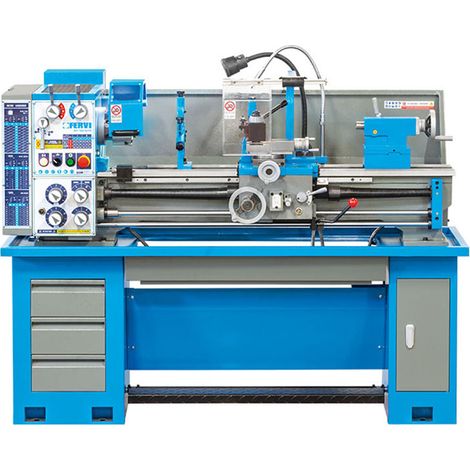 Tornio metalli FERVI T997/230V - frizione registrabile - Pb 38 mm - distanza punte 1000 mm (1/5)