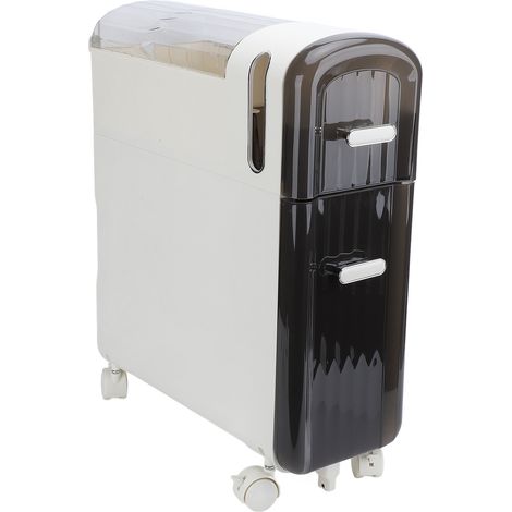Narrow Storage Cabinet Multipurpose Modern Simple Design Drawer Type 2 Tier Slim Bathroom Storage Cabinet for Bathroom Kitchen Transparent (1/5)
