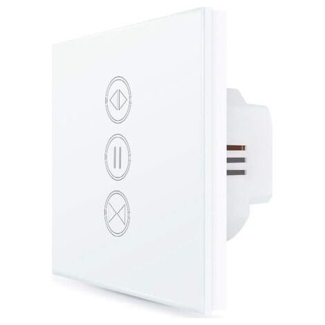 Smart Roller Shutter Switch, Adjustable Opening, WiFi Curtain and Blind Switch, Compatible with Alexa and Google Home for Voice Control, Smart Timer, Wall Motor (1/4)