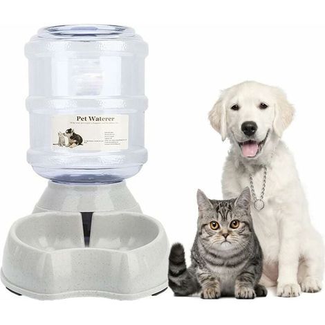 Automatischer Futter- und Wasserspender für Katzen und Hunde, automatischer Katzenfutterspender, automatischer Futter- und Wasserspender in einem (1/5)