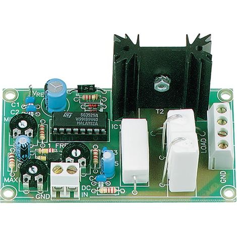 Whadda Kit de soldadura, bricolaje, corriente continua eficiente al modulador de ancho de pulso, 8 - 35 VDC, 6.5 A (1/2)
