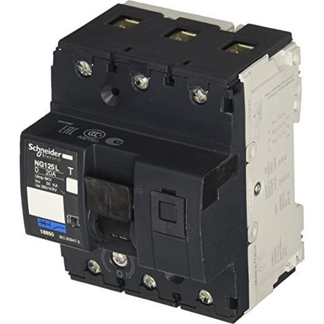 Multi9 NG125L - disjoncteur modulaire - 3P - 20A - courbe D