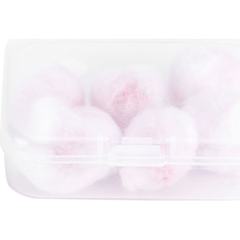 Lot de 6 bouchons d'oreille étanches et réutilisables en coton ciré pour la natation (1/5)