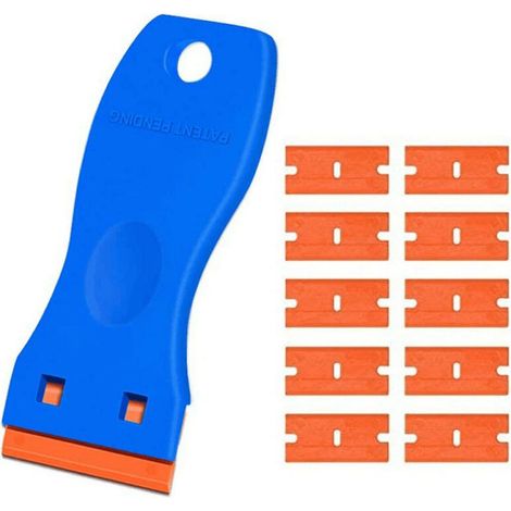Outil de grattoir en plastique Lames en plastique Lames en plastique, grattoir à vitre avec lame (1/5)