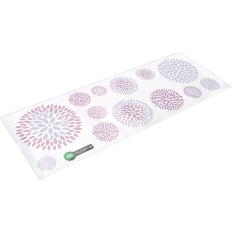 Sticker mural DIY en PVC, motif hortensia innovant, pour salon, bureau ou salle d'étude. (1/5)