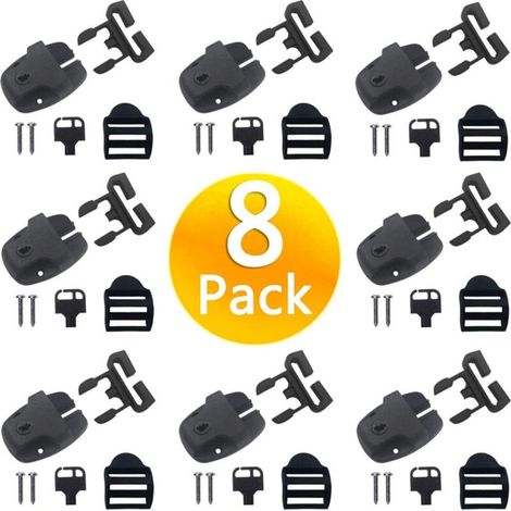 Kit de remplacement de fixations pour couvercle de spa (8 pièces) Ensemble de verrouillage et de clips pour couvercle de spa (1/4)