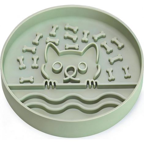 Slow Feed Dog Bowl with Non Slip Base, Silicone Puzzle Dog Food Bowl with Unique Design, Slow Feeding Bowl for All Types of Dogs (1/5)