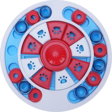 Jouet puzzle pour chien avec distributeur de croquettes à distribution lente - Stimule l'intelligence de votre animal - Jeu d'entraînement interactif et amusant avec des friandises - Jouet d'enrichiss (1/5)
