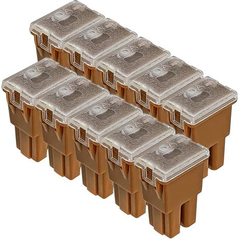 10pcs Fusibles Auto Carrés 70A Fusibles Automobiles en Forme de Boîte à Profil Standard Haut pour SUV Voitures Camions Bateaux (Type d'Insert Intérieur) (1/5)