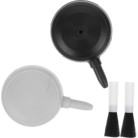 Souffleur d'air et Brosse Souflette en Plastique 2pcs Nettoyage Facile de Claviers et Téléphones, Flexible et Compact Rangement Simple (1/5)