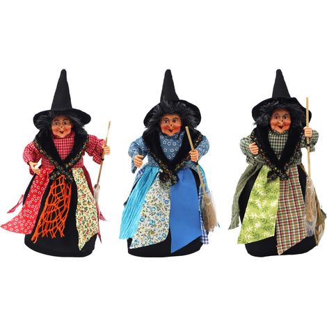 Sorcière PVC 3U - Figurine décorative colorée au design traditionnel (1/5)