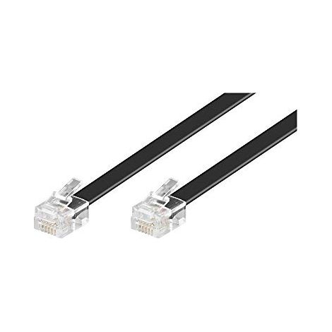 Cavo telefonico modulare, conduttore di alluminio placcato di rame (CCA), Spina RJ12 (6P6C) Spina RJ12 (6P6C). Lunghezza del Cavo 6 m (1/3)