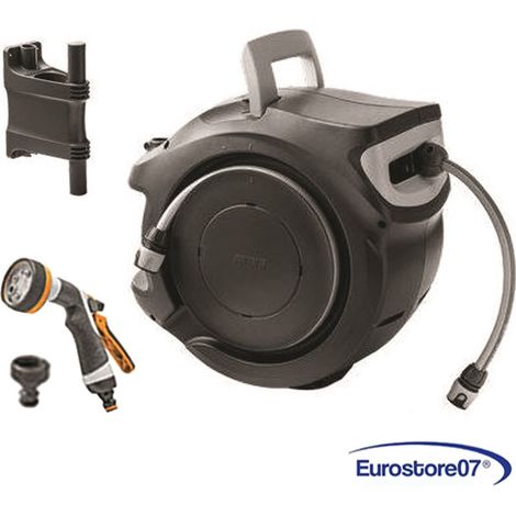 AVVOLGITUBO AUTOMATICO A PARETE REWALL GLOBO  CON ACCESSORI E   PISTOLA - mt. 30