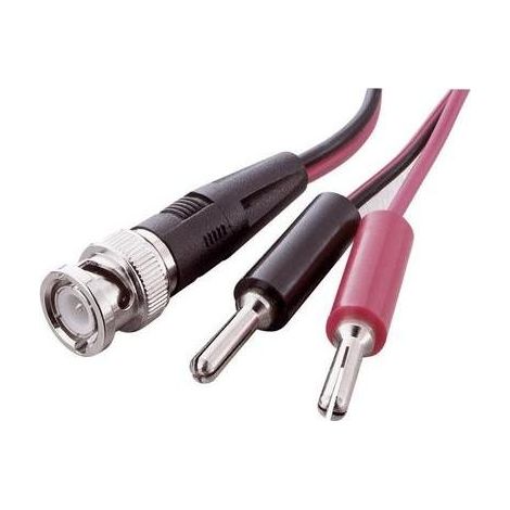 VOLTCRAFT Cavo di misura BNC 0.80 m Nero, Rosso
