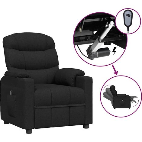 Maison Exclusive - Relaxsessel Elektrisch Schwarz Stoff (1/5)