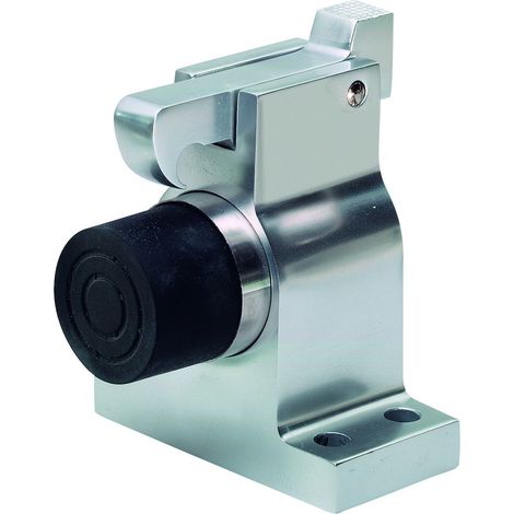 KWS 1052 Türfeststeller zum Aufschrauben, gefedert, Fanghaken Aluminium silberfa (1/4)