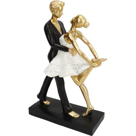 décorative en résine représentant un couple de danseurs de