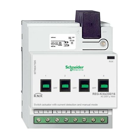 Sistema di automazione Schneider Electric KNX 16 A 4 consumatori