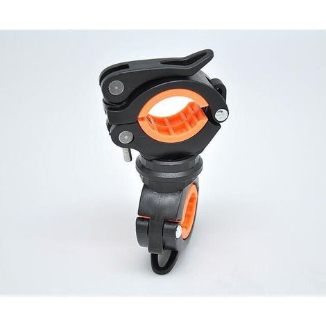 Lot de 2 lampes de poche pour vélo, support de lampe de poche pour vélo, support de lampe de poche pour vélo, noir (1/4)