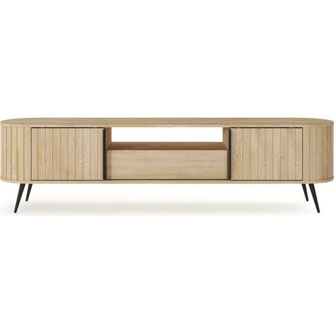 LEIA - Meuble TV en chêne cremona 196cm