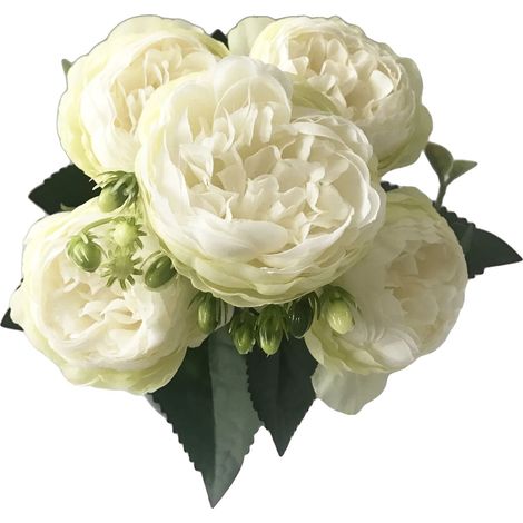 Künstlicher Blumenstrauß, Seidenmaterial, 5 Blumenköpfe, 8 (1/2)