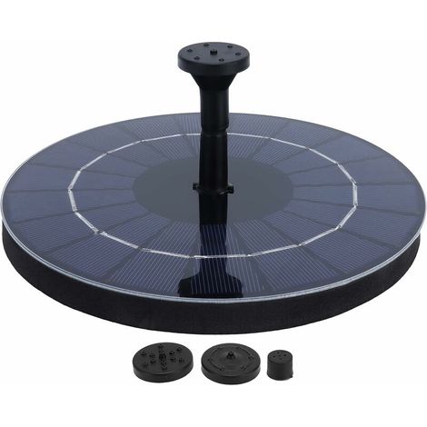 Pompe à fontaine solaire, pompe à fontaine solaire pour fontaine à poissons, fontaine solaire pour jardin, bassin ou abreuvoir à oiseaux