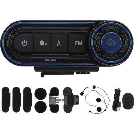 Casque moto Bluetooth stéréo étanche antibruit écouteur sans fil pour casque (1/5)