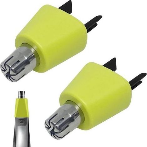 Lames de Remplacement Nez,Compatibles Rasoir One Blade Philipp,2 Pièces Nettoyage Facile pour Tondeuses à Nez et à Sourcils QP2520 (1/5)