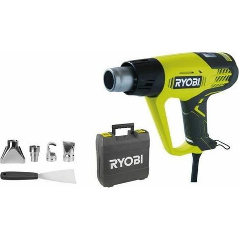 Ryobi EHG2020LCD Heißluftgebläse grün und gelb 2000W