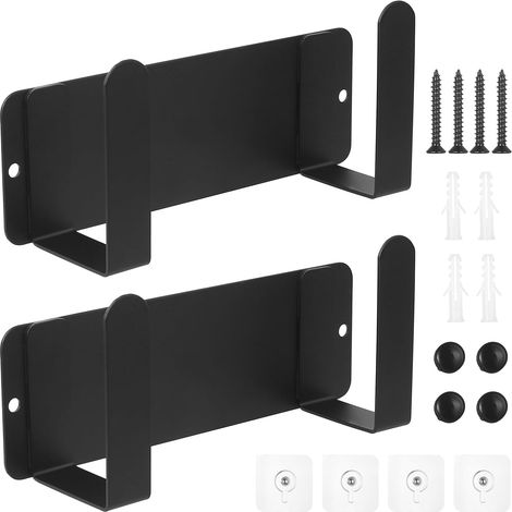 2 Pcs Rangement Couvercle Casserole, Supports de Couvercle de Casseroles, Support de Couvercles, Organisateur Rangement Poele et Casserole Placard, Installation à Vis ou sans Perçage (1/5)