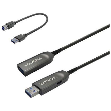 Câble USB A-A Vivolink PROUSB3AAF50 3.2 Gen 1 50 m Noir (1/2)