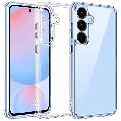 Funda transparente para Samsung Galaxy S25 Plus, bordes elevados, ajuste perfecto, PC + TPU, funda Alogy HybridShield™ (1/5)