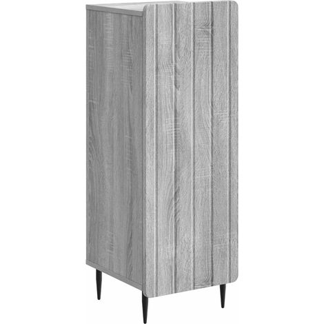 Sideboard Graues Sonoma 34,5 x 33 x 92 cm Holzwerkstoff vidaXL