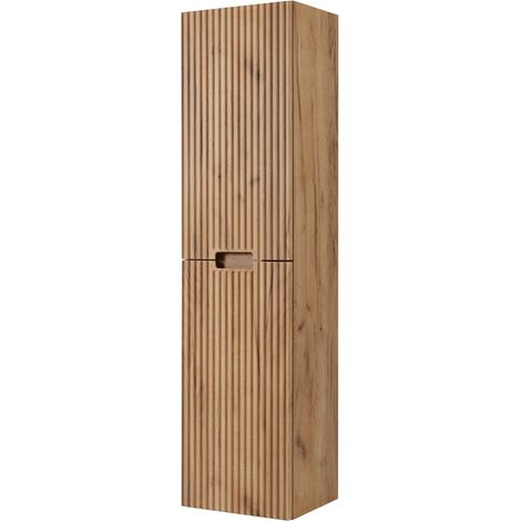 Meuble de salle de bain, chêne Craft, 35 × 136 × 27 cm