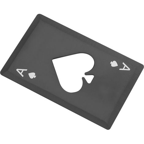 Flaschenöffner aus Edelstahl mit stilvollem Design für Kreditkarten, ein schneller und eleganter Bierflaschenöffner (Schwarz) (1/5)