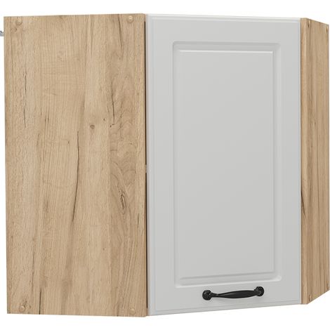 Mobile angolare da cucina R-Line, Bianco casa di campagna, 57 cm, Vicco