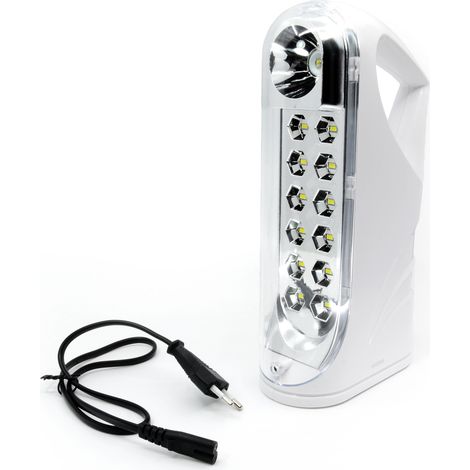 Lampada led di emergenza con torcia ed usb (1/5)