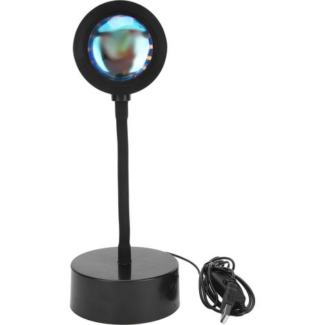 Lampe de projection LED orientable 180°, projecteur lumineux ajustable pour chambre et salon, modèle 2 (1/5)