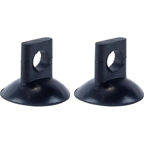Ventouse pour Thermomètre d'Aquarium Lot de 20 Clip de Fixation en Plastique Noir pour Tube et Chauffage de Poisson