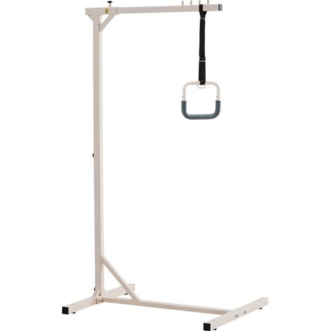 Potence de Lit, Barre Trapèze de Lit Autoportante en Acier Robuste, Capacité de Charge 113,4 kg, Aide à se Lever pour Personnes Âgées, Handicapées, Hôpital, Maison de Retraite, Soins à Domicile (1/5)