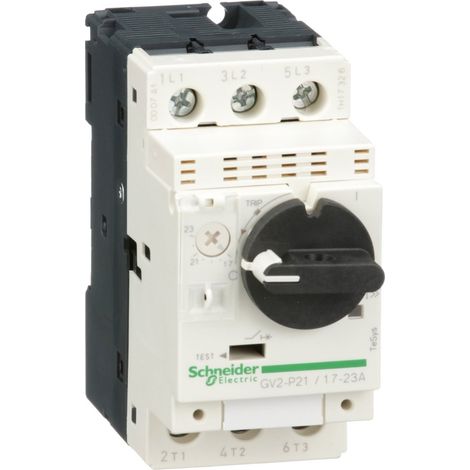 Disjoncteur moteur GV2P 17 à 23 A 3P 3d déclencheur magnétothermique - GV2P21 (1/2)