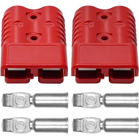 Per le prese Anderson da 175 Amp 600V: la spina rossa perfetta con morsetto per cavo, alimentata a batteria (1/5)